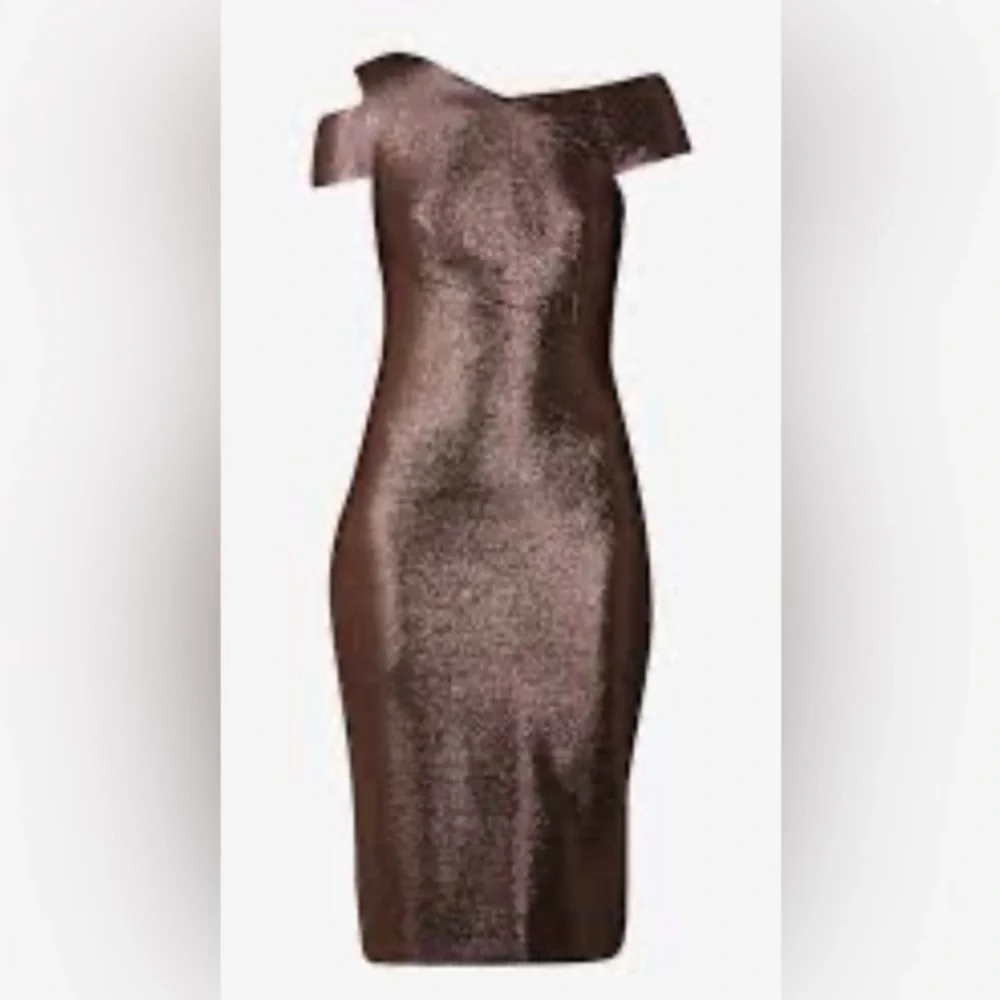Ted Baker London Metallic One Shoulder Dress